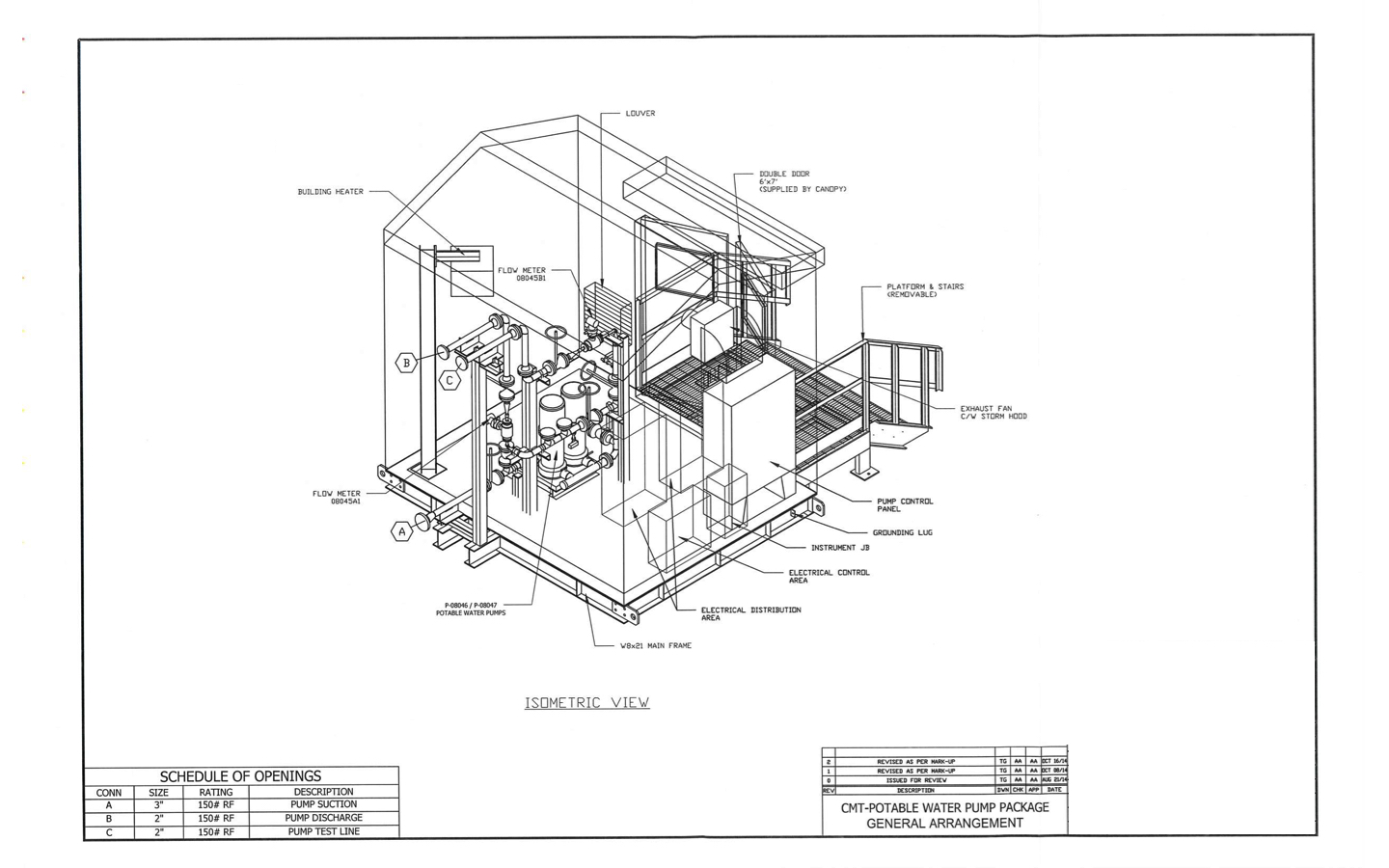 Water Pump House Drawing